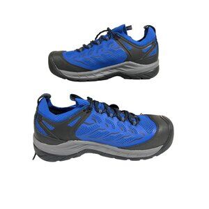 KEEN Utility Flint 2 Sport Low Work Shoe Blue/Grey Women's 9.5